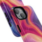Cosmic Lava Flow Colorful Abstract iPhone Case , Tough Magnetic Protection, Stylish Accessories, Gift for Tech iPhone Lovers, Vibrant Mobile Covers