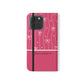 Personalized Pink Bow Coquette Flip iPhone and Samsumg Case — Custom Name or Affirmation Wallet Cover