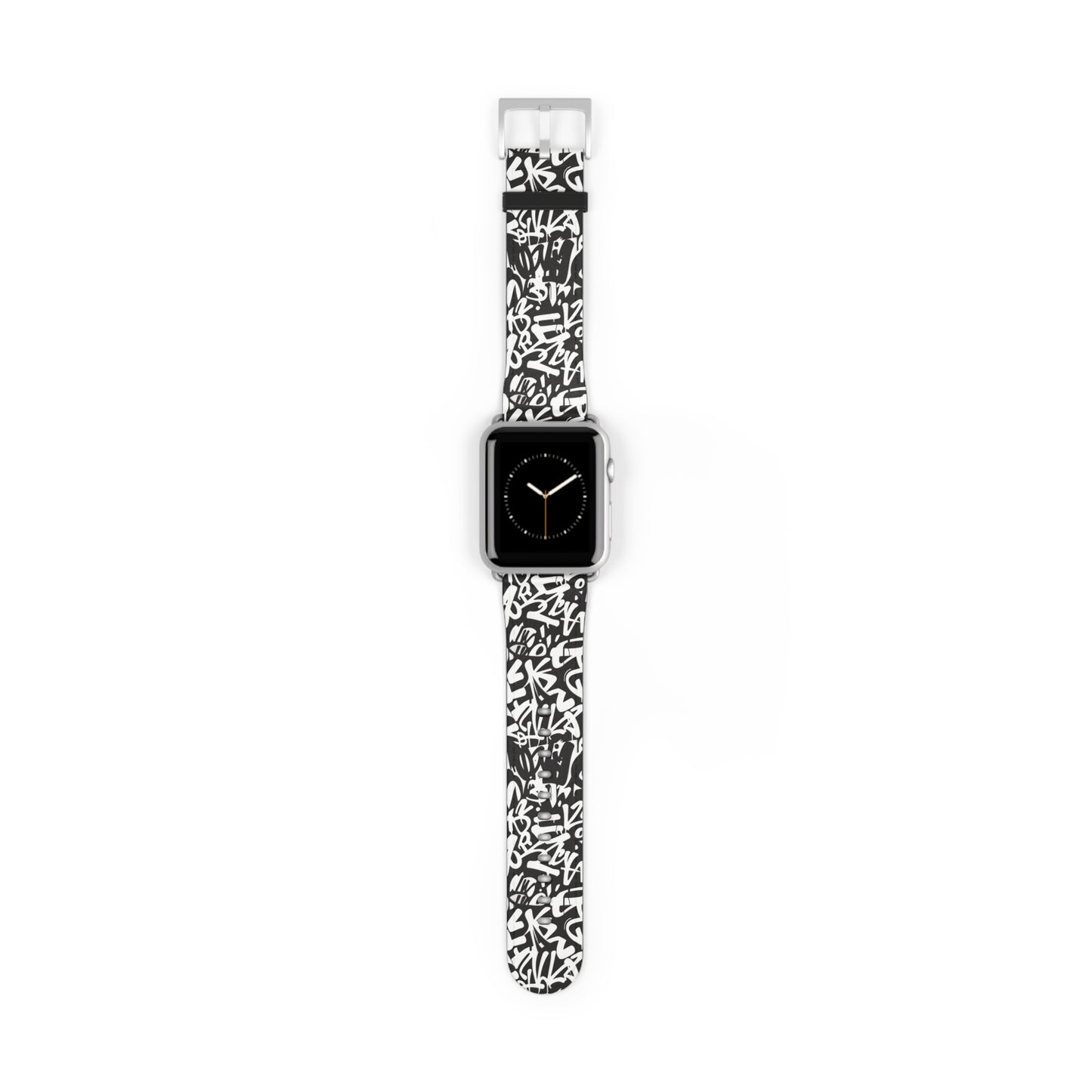 Urban Graffiti Print Watch Band - Trendy Accessory for Everyday Use,