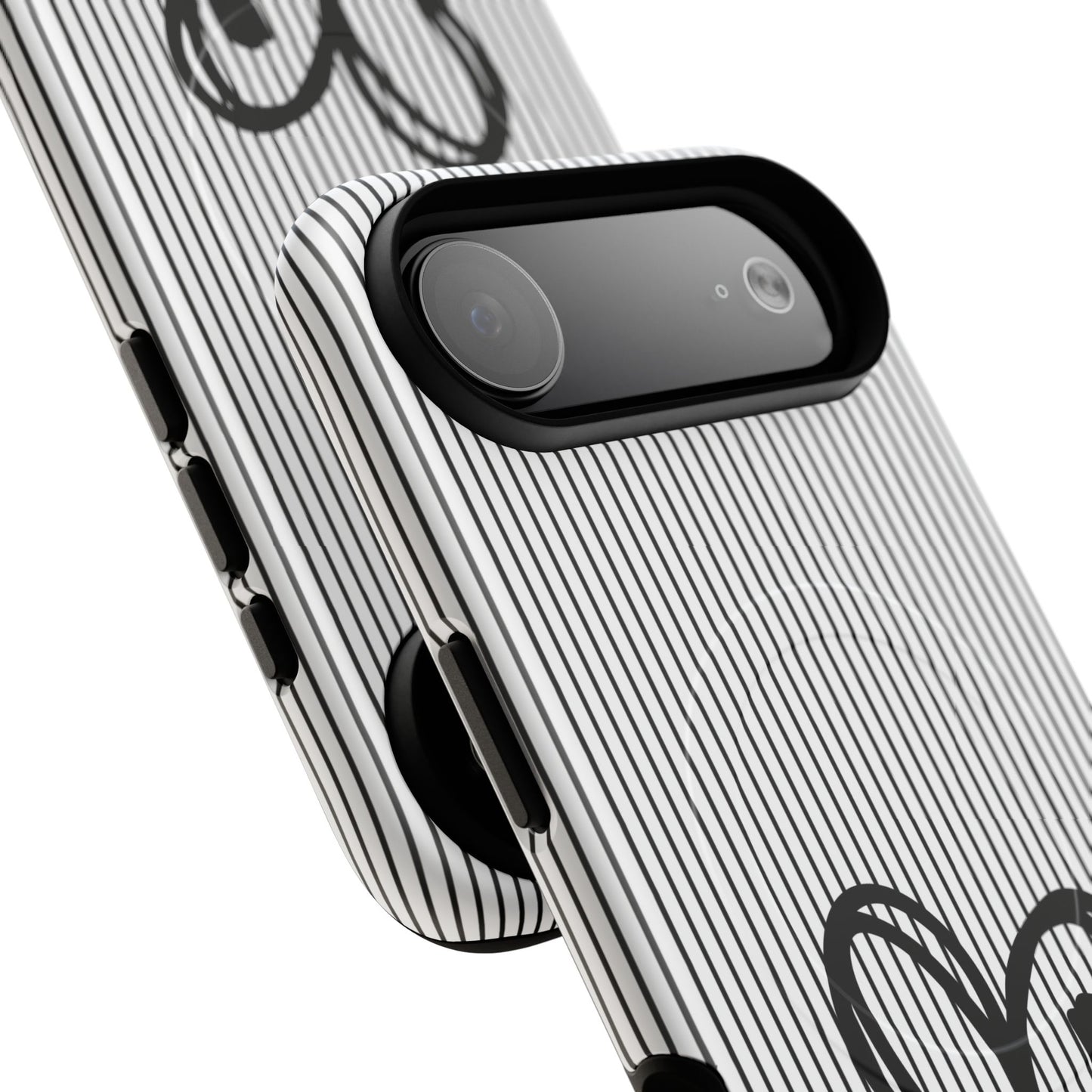 Tough Magnetic Phone Case with Heart & Cross Design, Durable Phone Cover, Unique Gift for Her, Stylish Accessory, Everyday Use