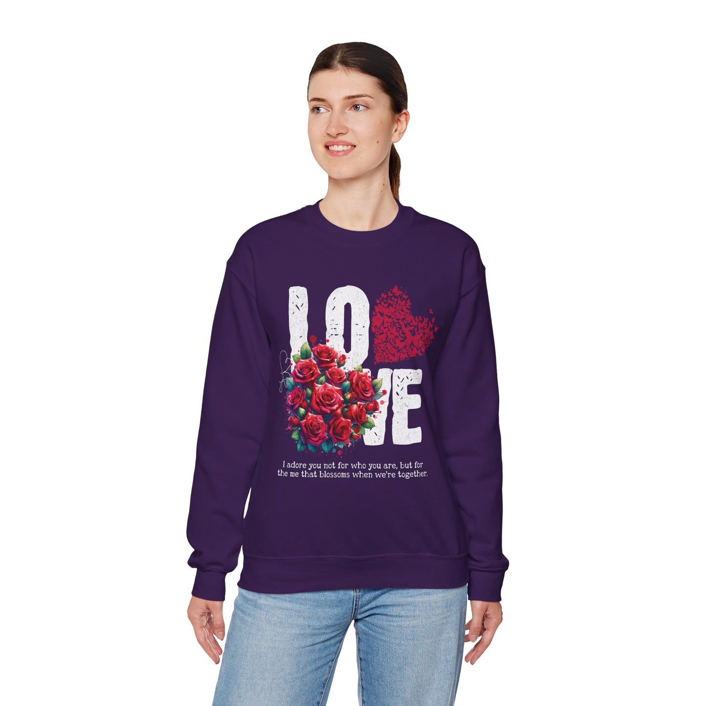 LOVE Always Unisex Heavy Gildan Blend™ Crewneck Sweatshirt.