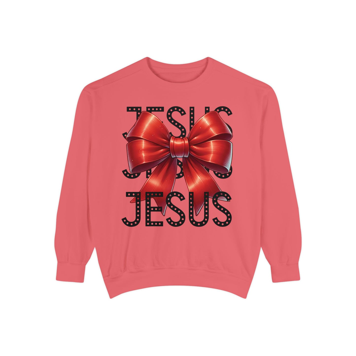 JESUS Charm Unisex Garment-Dyed Sweatshirt