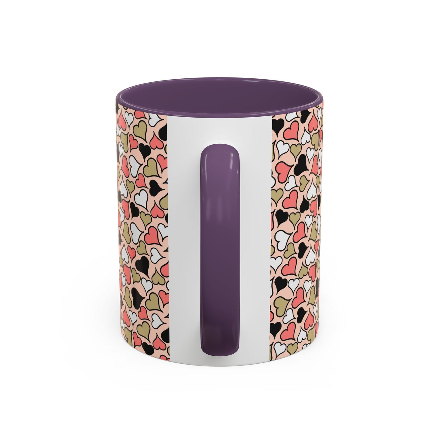 Colorful Heart Pattern Coffee Mug - Perfect Gift for Love & Friendship