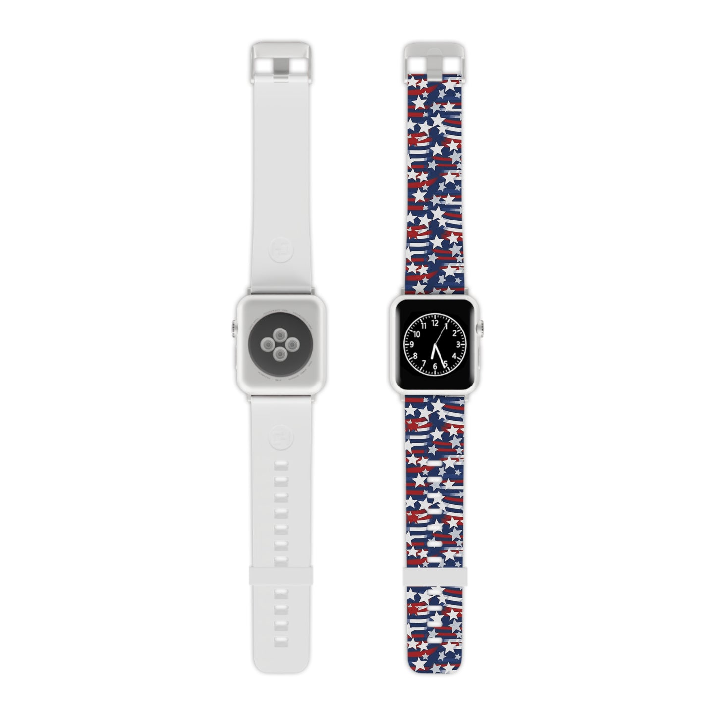 Patriotic Waves Apple Watch Band - Stars and Stripes Design