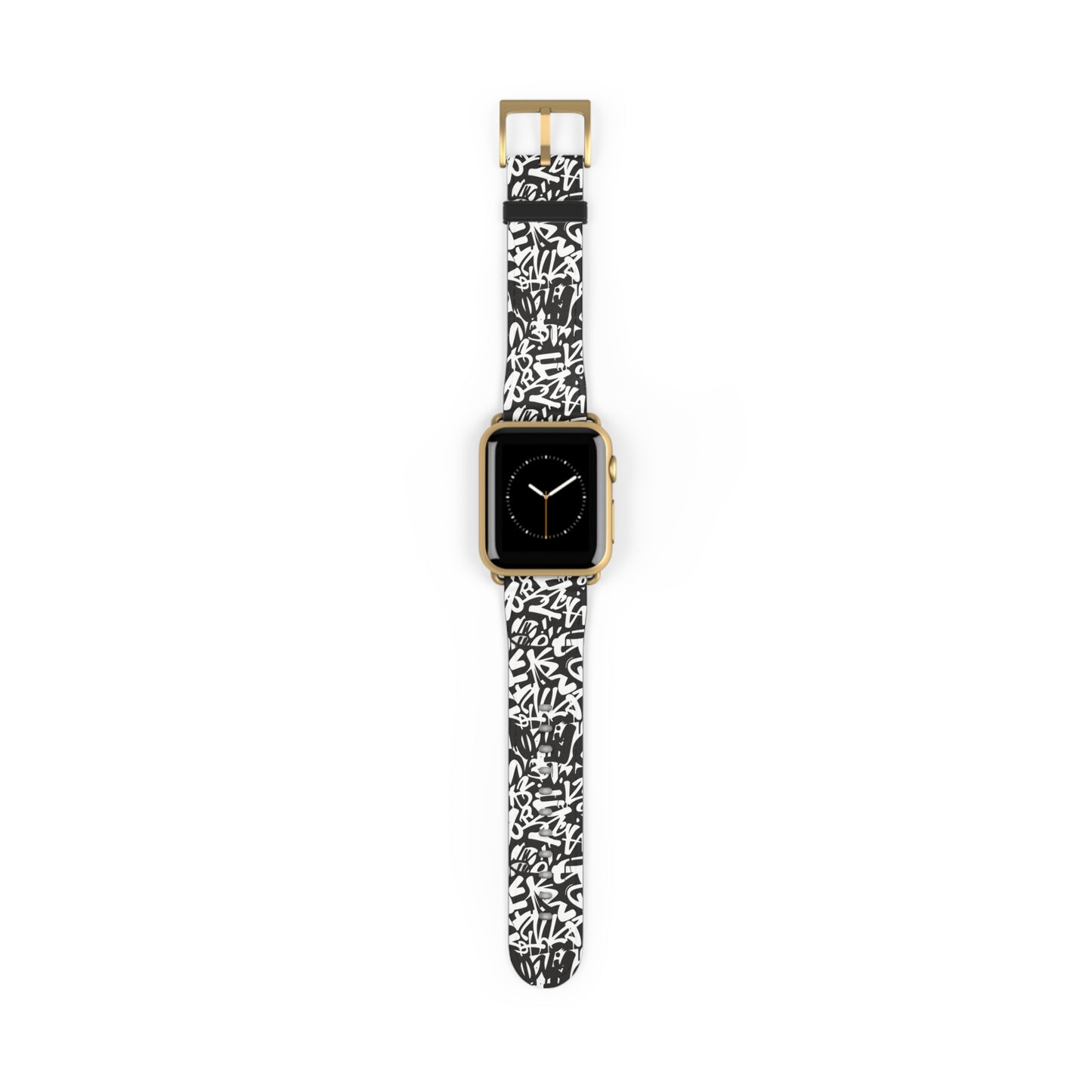 Urban Graffiti Print Watch Band - Trendy Accessory for Everyday Use,