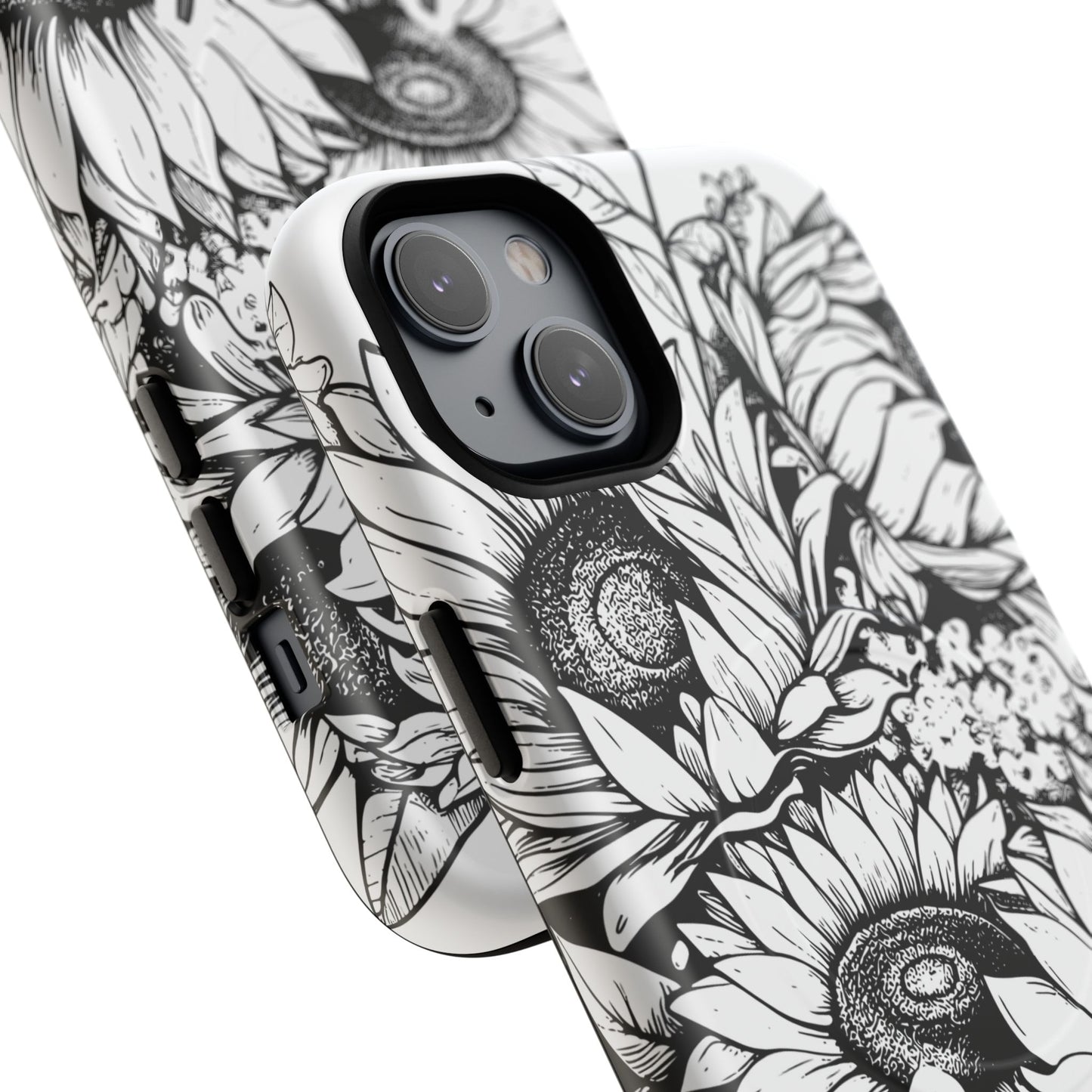 Loved John 3:16, Inspirational Gift, Tough iPhone Magnetic Case Scripture, Sunflower Bible Verse, MagSafe® iPhone® Tough Case, iPhone 14, iPhone 15, iPhone 16, Pro, Pro Max, Plus