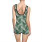 Grey Tropical Bliss Women's Vintage Swimsuit (AOP)