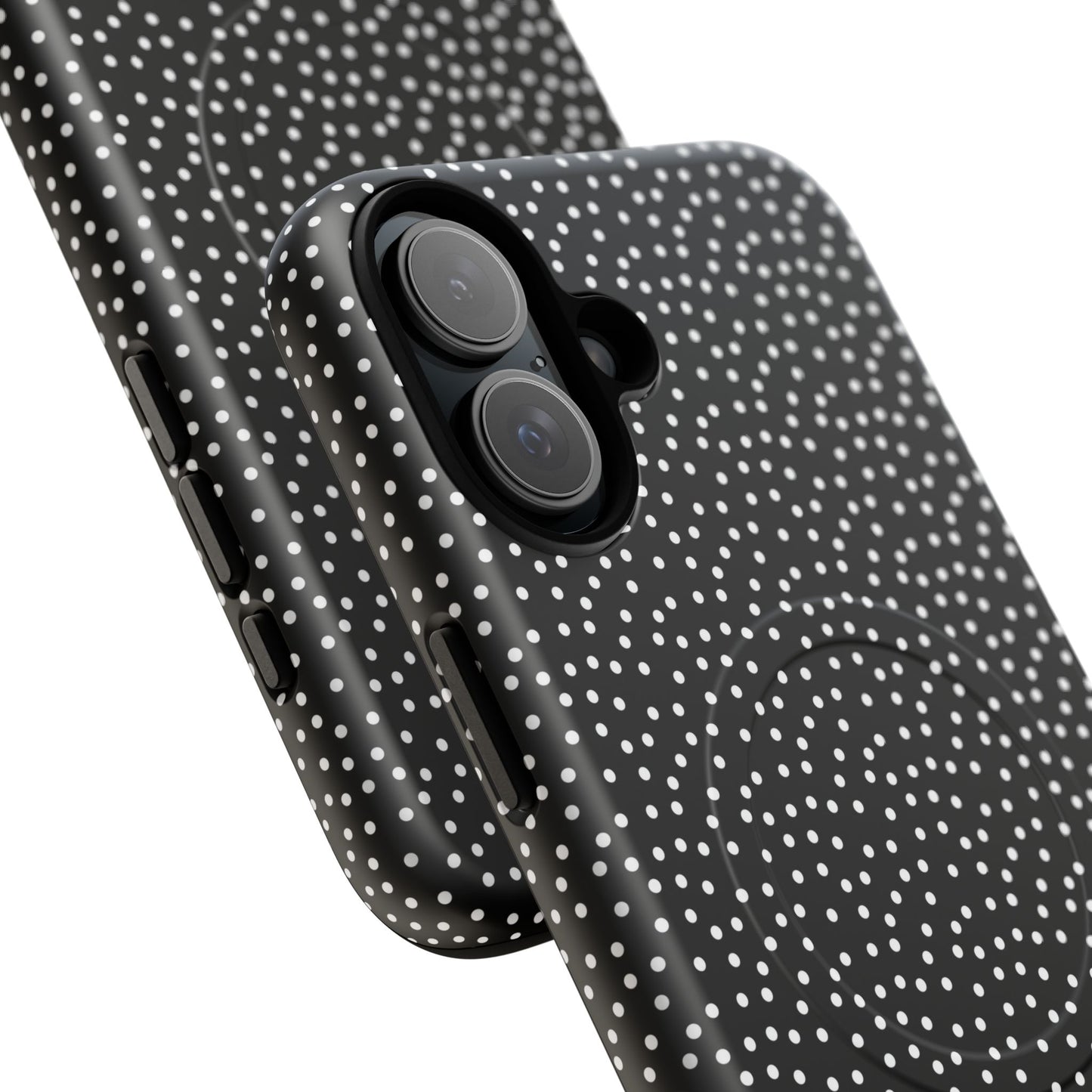 Small Polka Dot Tough iPhone Magnetic Case, Durable iPhone Accessories, Gifts for Tech Lovers, Modern Design.