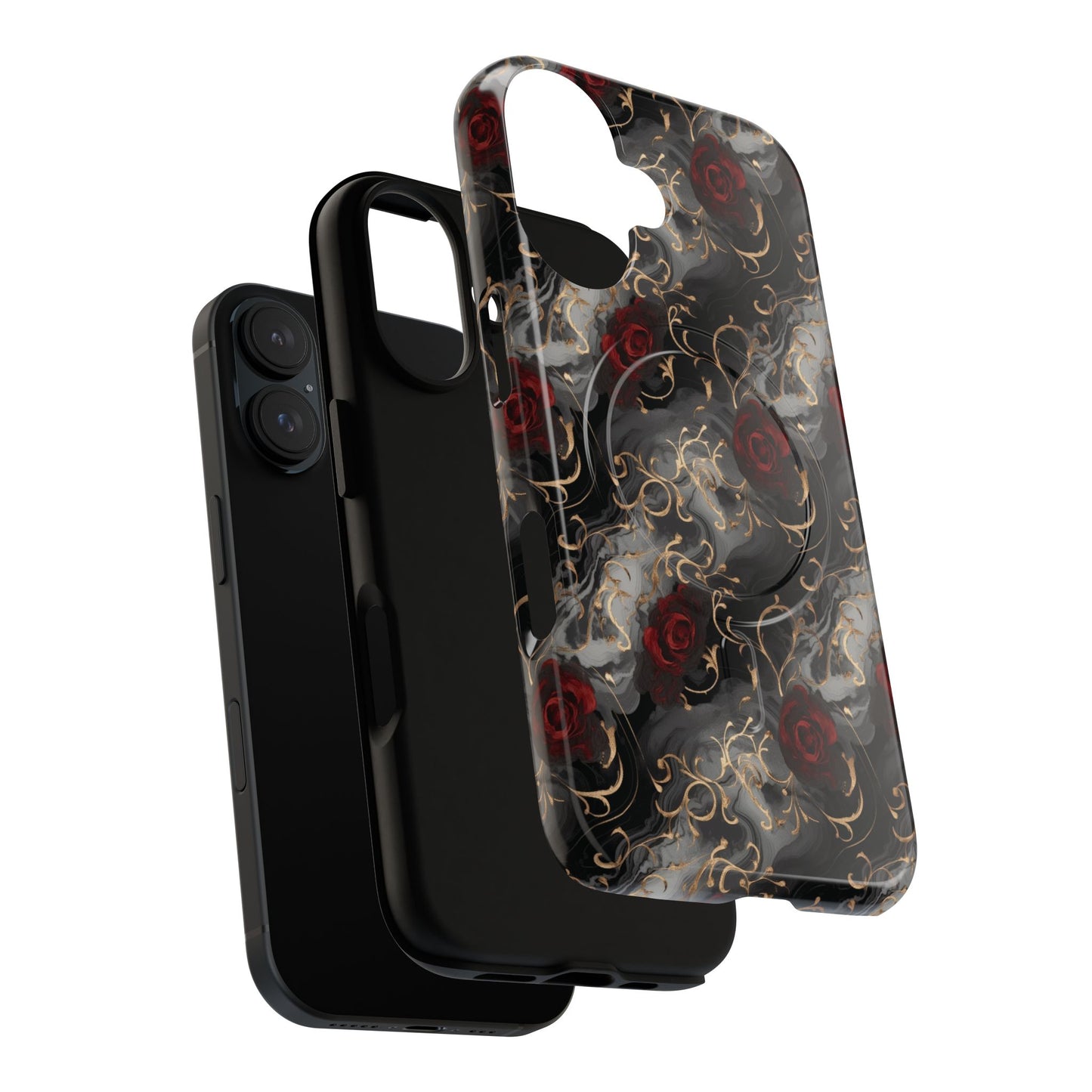 Elegant Floral Tough iPhone Magnetic Cases, iPhone Protection, Unique iPhone Covers, Stylish Mobile Accessories, Gift for Her
