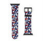 Patriotic Waves - Red, White & Blue Stars | USA Flag Design