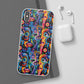 Psychedelic Visions Flexi iPhone and Samsung Case - Colorful Abstract Design.