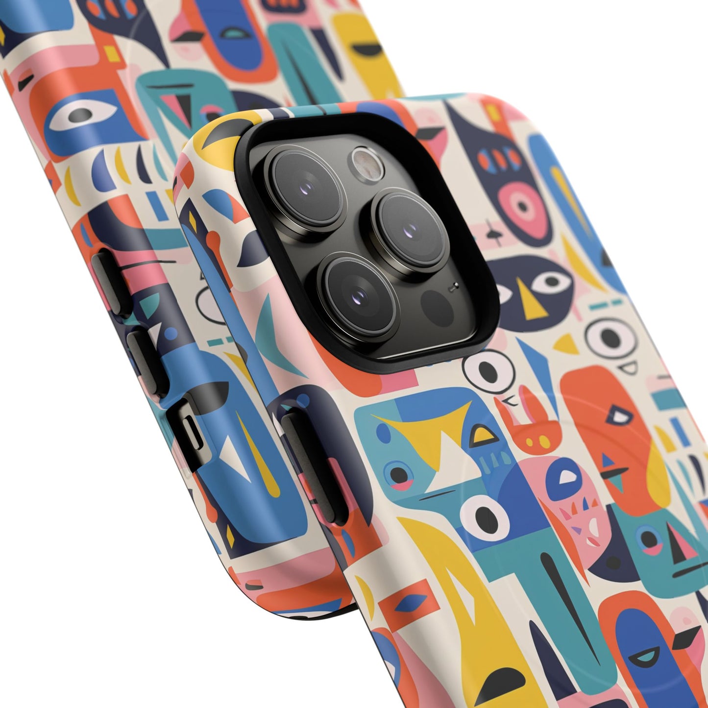 Vibrant Phone Case,  Magnetic iPhone Cover, Colorful Abstract Protection, Trendy Gift, Unique Tech Accessory, Art Phone Case