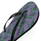 Purple Tropical Bliss Flip Flops