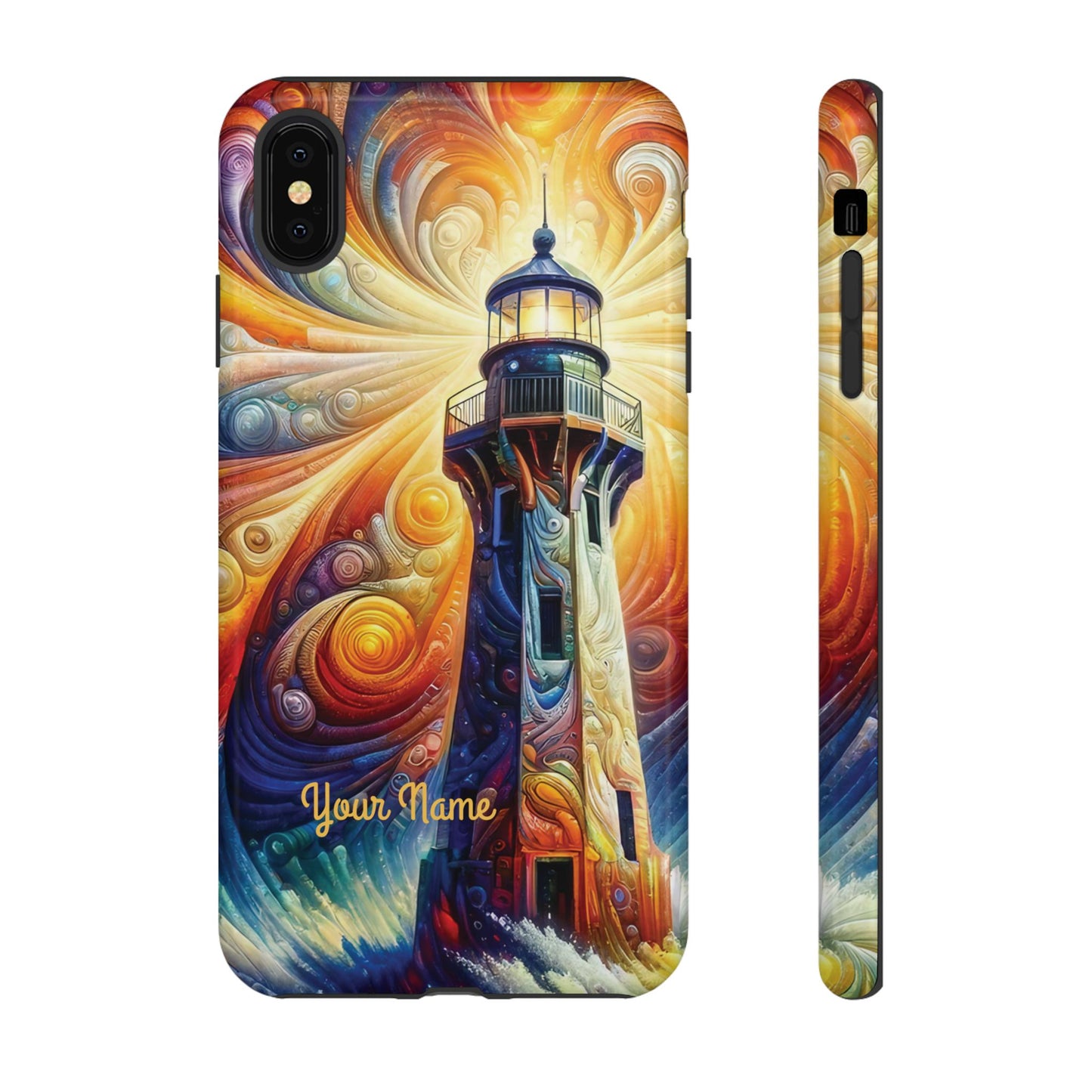 Personalized Cosmic Beacon iPhone Tough Cases, Gift for Him/Her.