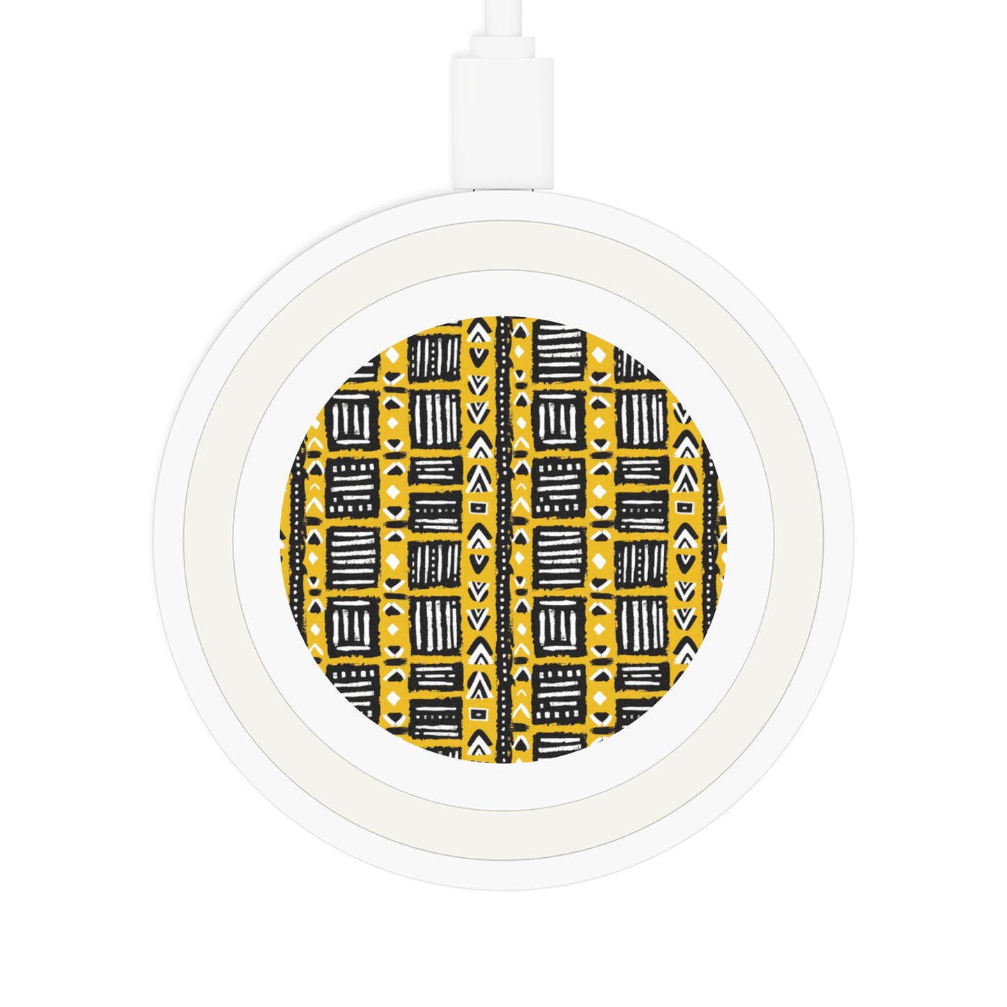 Tribal Vibes Stylish Wireless Charging Pad - Modern Geometric Design