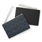 Opulent Dusk Clutch Bag - Vegan Leather Saffiano Pattern Fashionista On-the-Go Zip Fastening Wrist Strap.