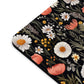 Blossom Elegance: Noir Garden Mouse Pad - Stylish Desk Accessory for Home and Office