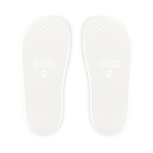 Tropical Bliss White Men's Removal Straps Sandals