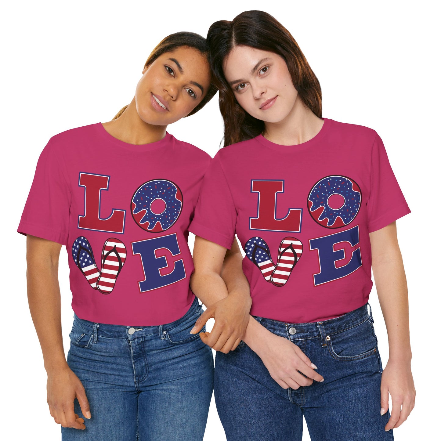 Patriotic Love Unisex Jersey Short Sleeve Tee