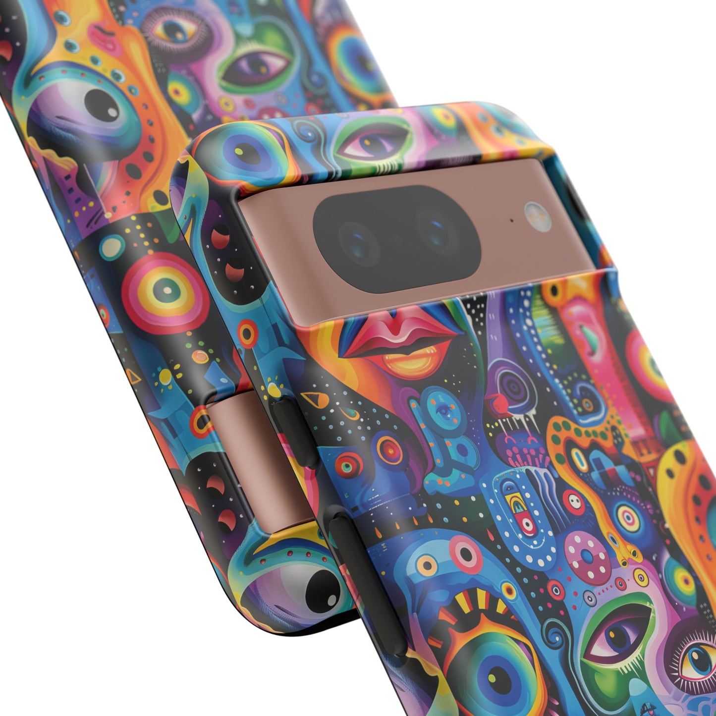 Psychedelic Visions Vibrant Art Google Pixel, iPhone and Samsung Phone Case - Tough Cases for Creative Souls