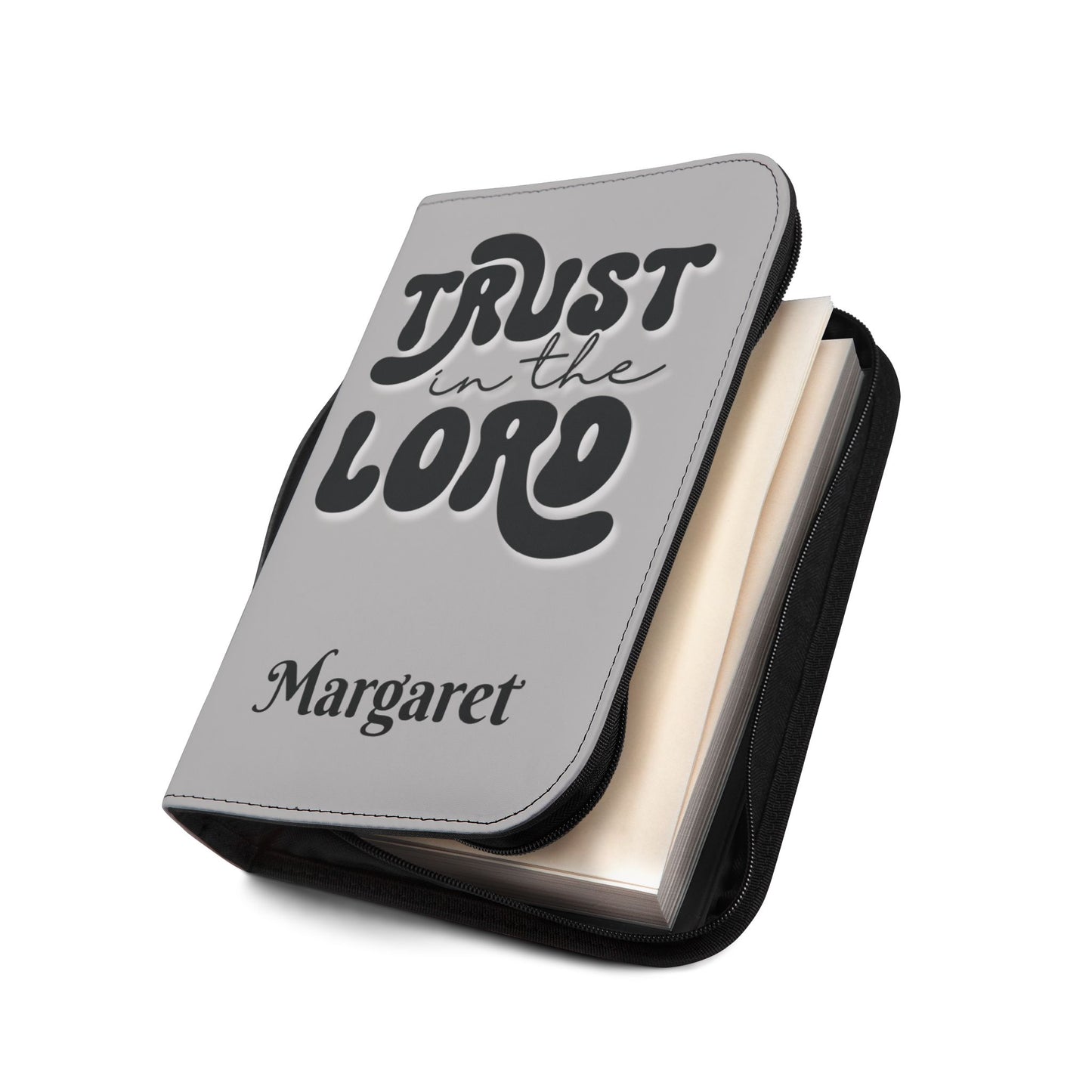 Personalized Floral Cross Bible Cover - Trust in the Lord Design| Baptism | Christening | Anniversary | Birthday Gifts.