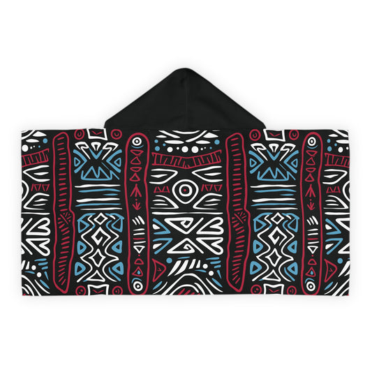 Ethnic Rhythms Snuggle Youth Hooded Towel