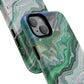 Marbled Tough iPhone Case, Magnetic Protector, Stylish Tech Accessory, Durable iPhone Cover, Unique Gift Idea
