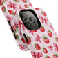 Strawberry Blush Coquette Magnetic Tough iPhone Cases - Funky Fruit Cases, Floral iPhone Cover, Trendy Gifts, iPhone Accessories, Strawberry Lover