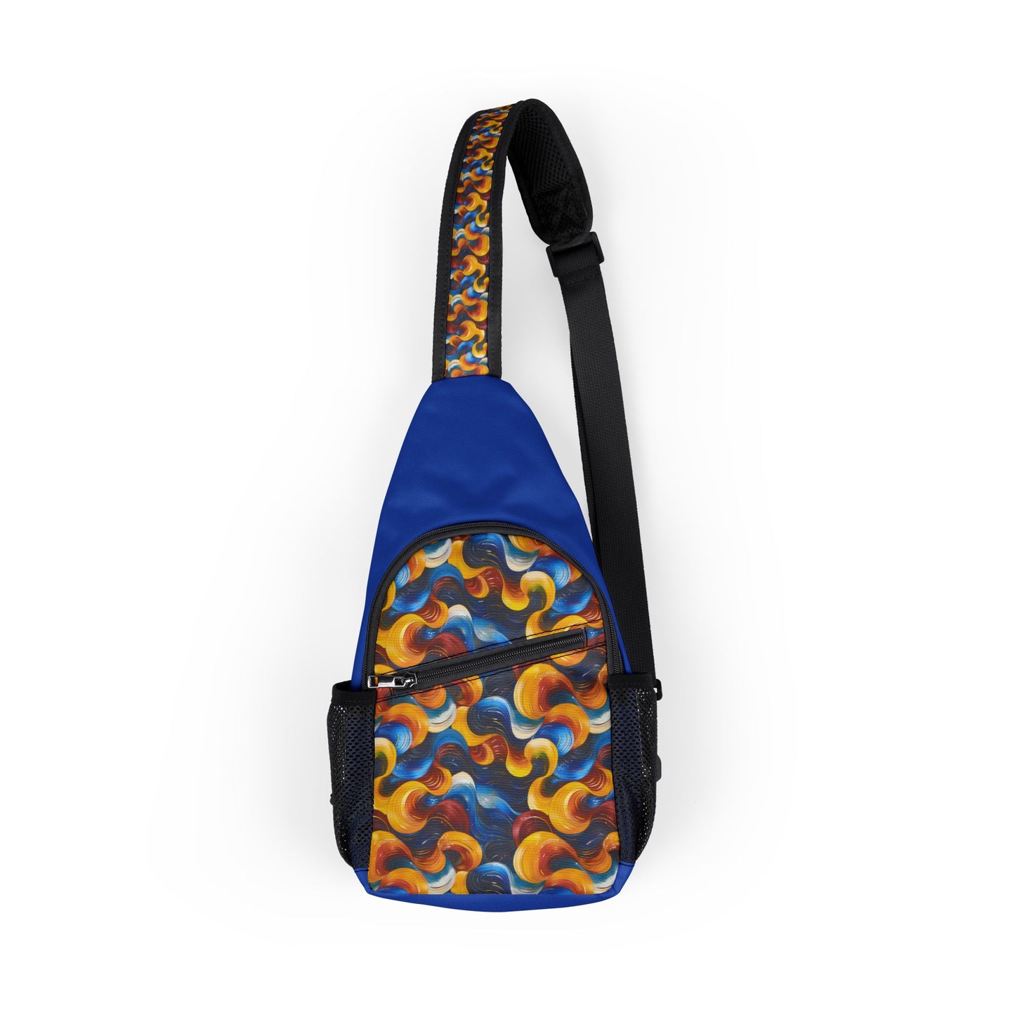 Vibrant Cosmic Swirl Patterned Chest Bag - Stylish Sling for Everyday Adventures, Cross Body Sling Bag, Chest Bag, Crossbody Backpack, Travel Bag
