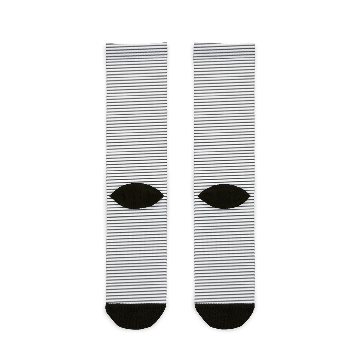 Monochrome Lines Sublimation Crew Socks