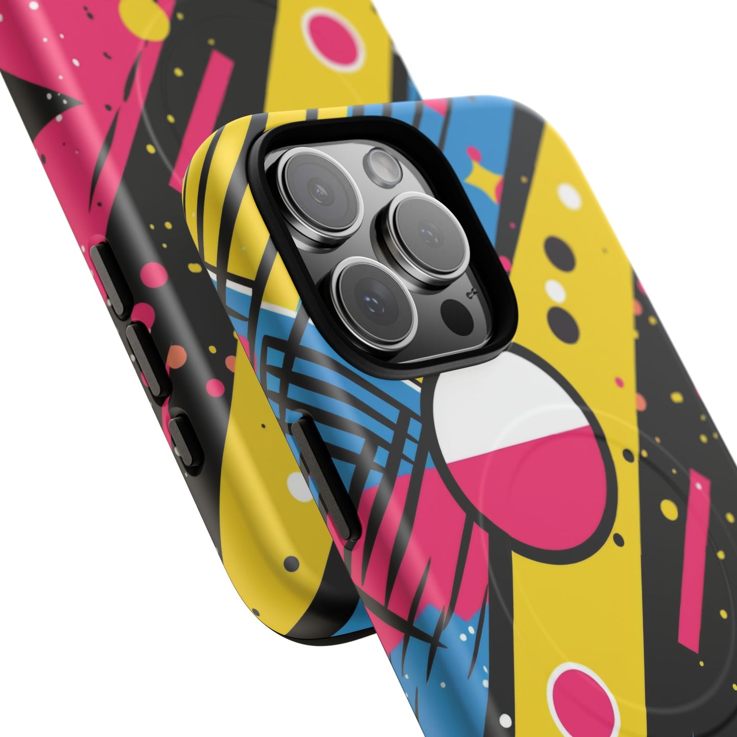 Electric Motion Mix iPhone Cases for Creative Souls | Tough iPhone Magnetic Cases, Stylish Protection, Unique iPhone Accessories, Gift for Art Lovers, Retro Vibes