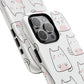 Cute Kawaii Cat Tough Magnetic iPhone Case, Cute Cat Lover Gift, Kawaii iPhone Cover, Tough iPhone Case, Unique Pet Themed Accessory,
