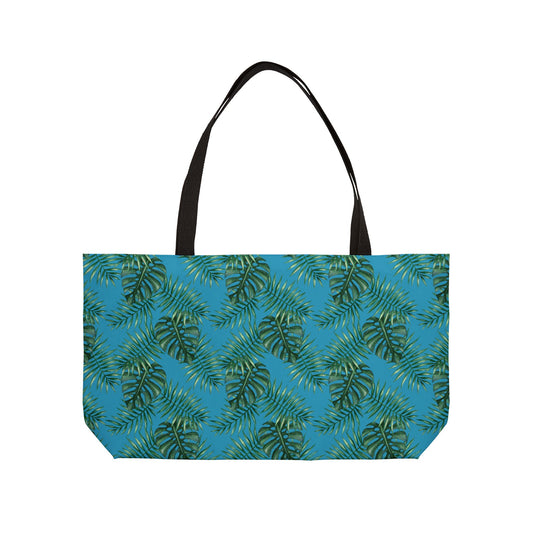 Tropical Bliss Turquoise Weekender Tote Bag