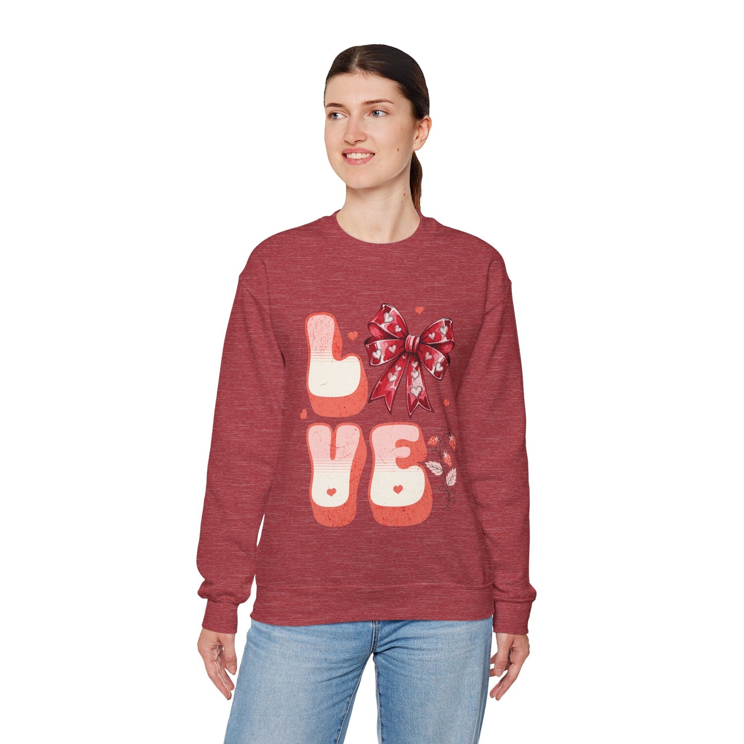 LOVE Coquette Unisex Heavy Gildan Blend™ Crewneck Sweatshirt.