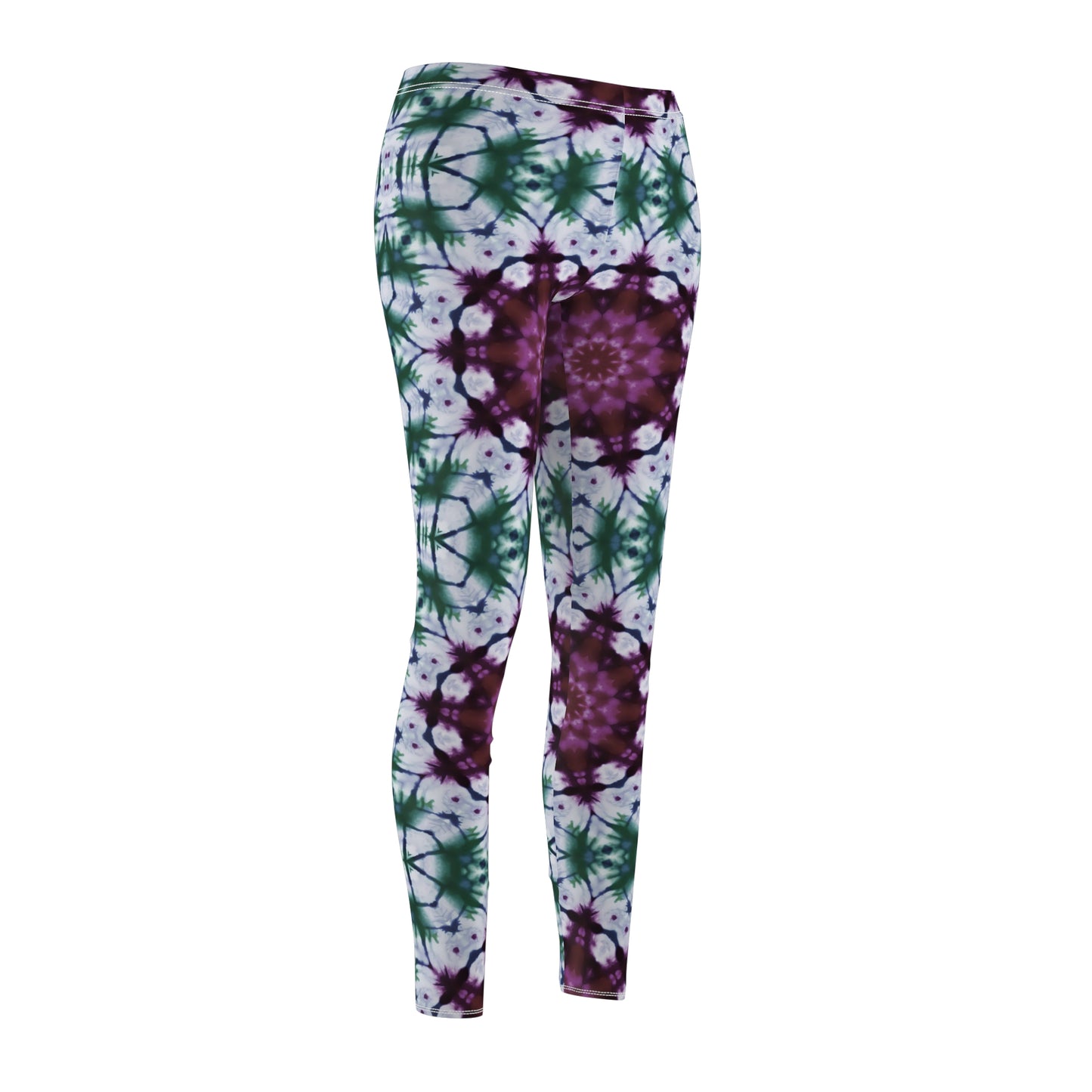 Mystic Garden Tie and Dye Casual Leggings (AOP)