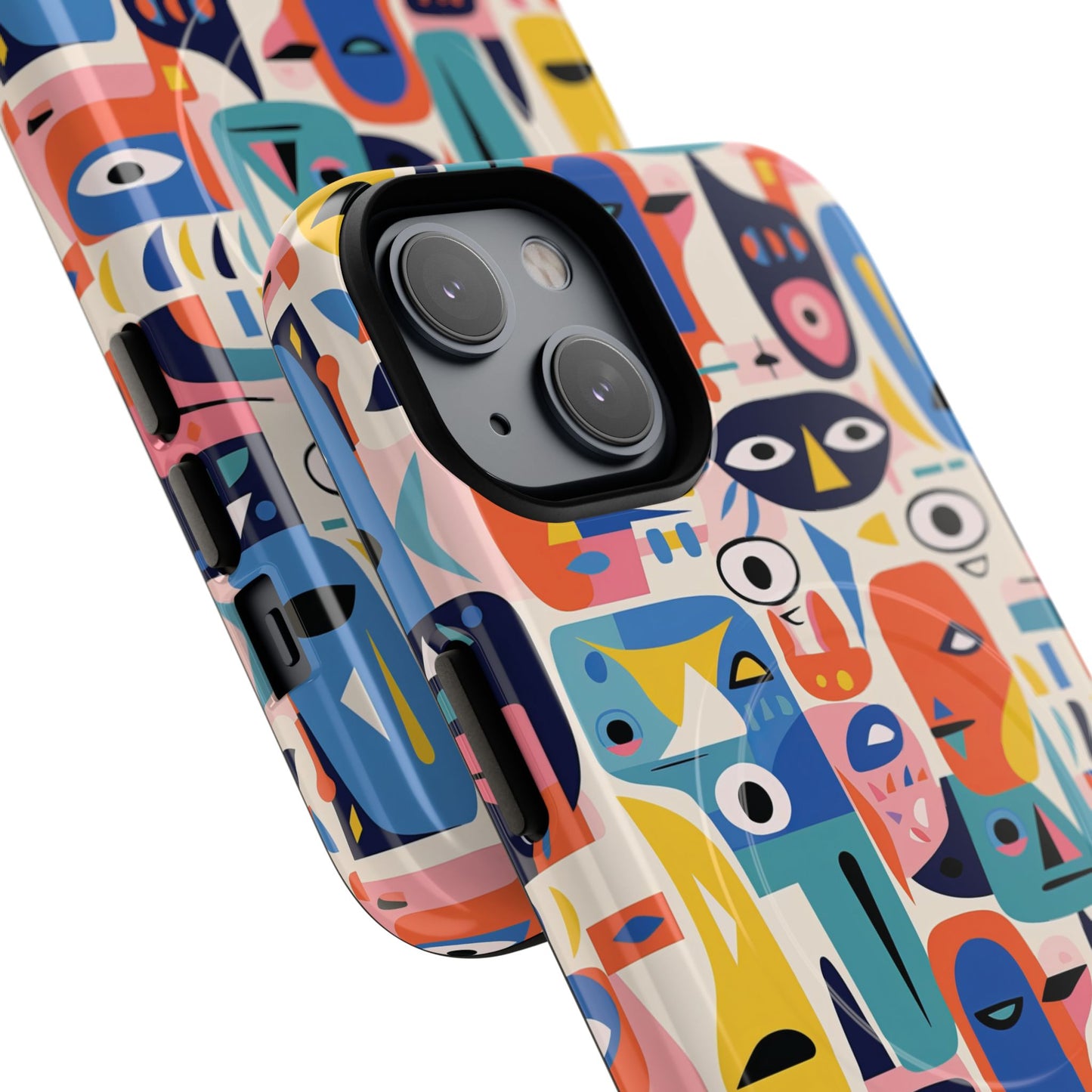 Vibrant Phone Case,  Magnetic iPhone Cover, Colorful Abstract Protection, Trendy Gift, Unique Tech Accessory, Art Phone Case