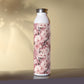 Cherry Blossom Elegant Floral Slim Water Bottle - Stylish Hydration for Every Occasion