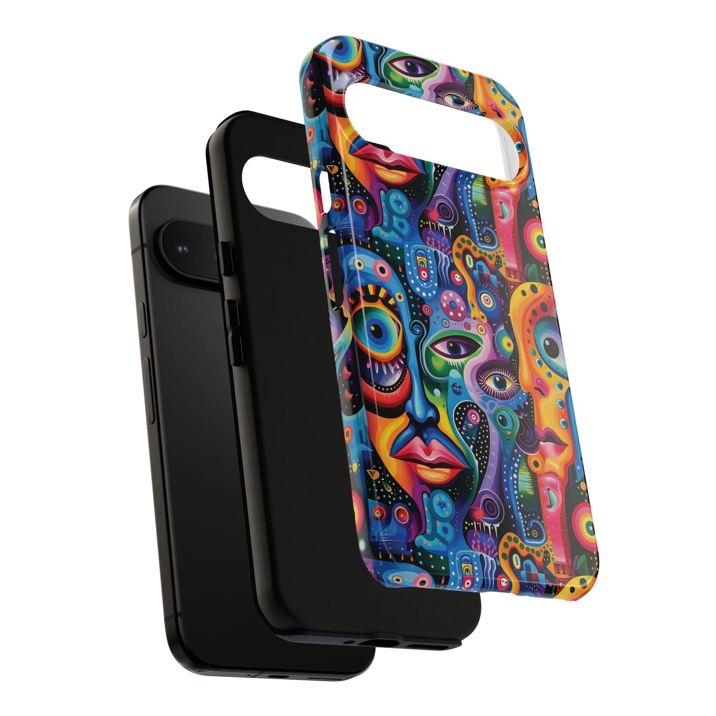 Psychedelic Visions Vibrant Art Google Pixel, iPhone and Samsung Phone Case - Tough Cases for Creative Souls