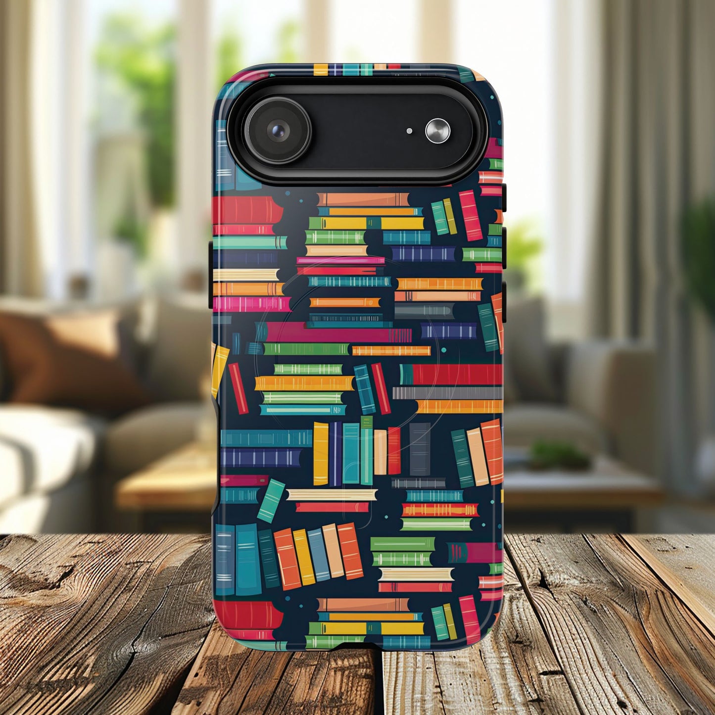 Colorful Book-Themed Phone Case, Literary Gift, Tough Magnetic Case, Book Lover’s Accessory, Phone Protection, Reading Enthusiast
