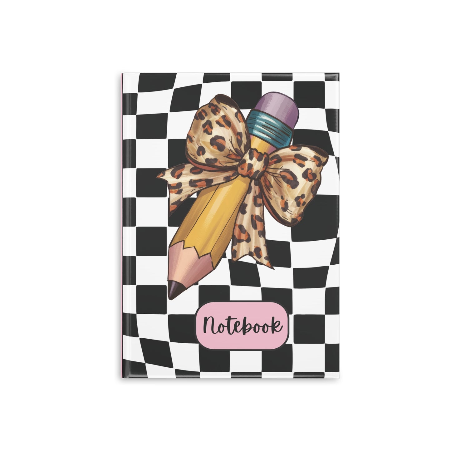 Wild Style Checkered Hardcover Notebook with Puffy Covers (PY)