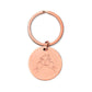 Personalized Engravable Stainless Steel Round Keychain — “You Hold The Key To My Heart”