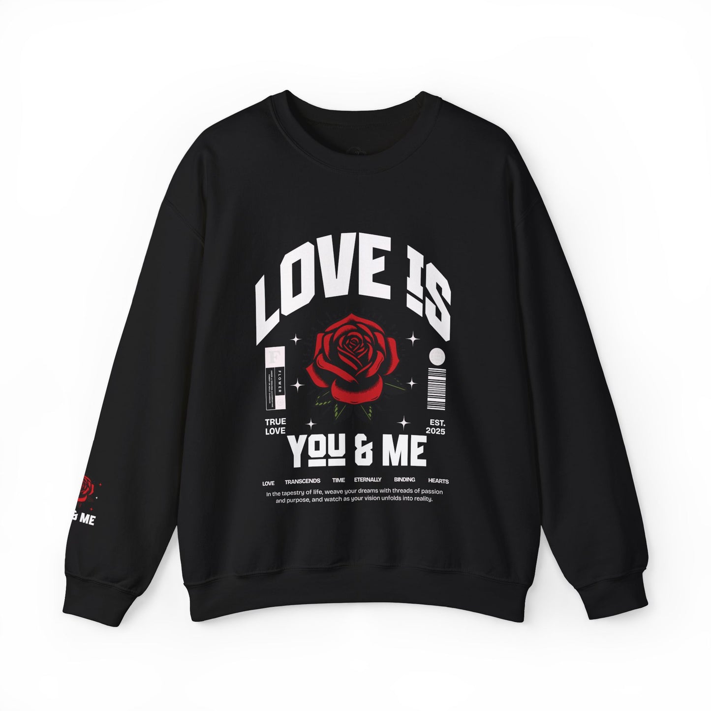 You and Me Unisex Heavy Gildan Blend™ Crewneck Sweatshirt.