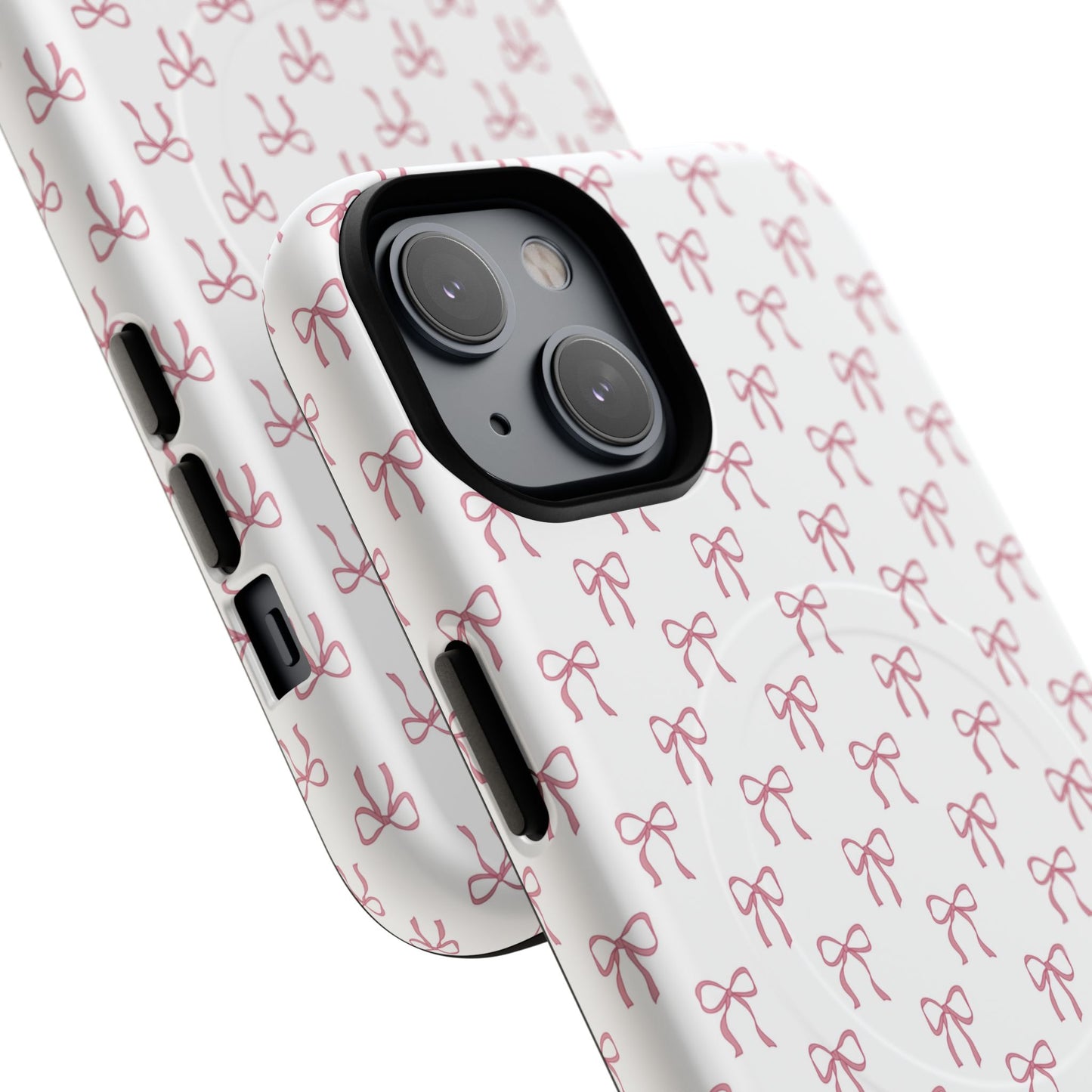 Blush Coquette Bow Bliss Magnetic iPhone Cases, Gift for Her, Cute iPhone Accessories, Fun Personalized Cases, Stylish Tech Gifts, Birthday Present