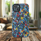 Colorful Floral Phone Case, Tough Magnetic Phone Cover, Durable Tech Accessory, Unique Gift for Her, Vibrant Smartphone Case