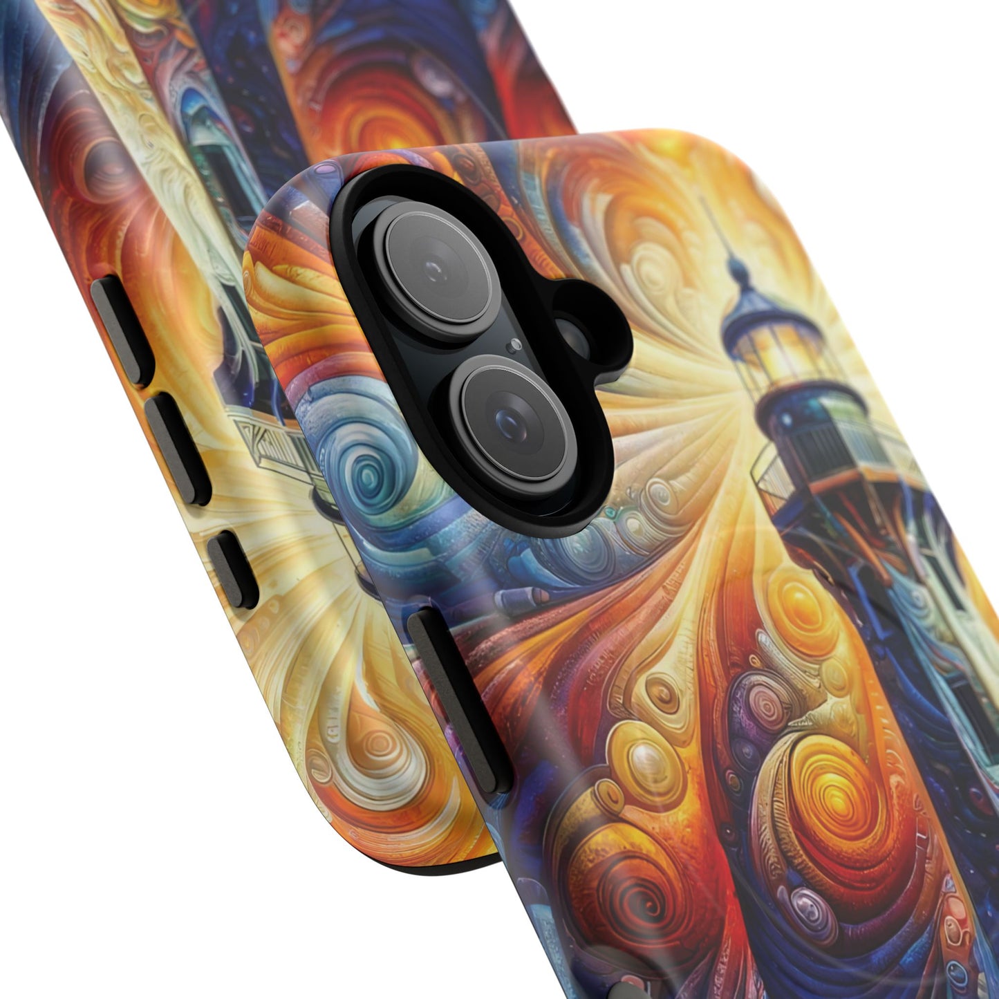 Vibrant Lighthouse Magnetic iPhone Case, Durable Protection for Everyday Adventure, Gift for Nature Lovers, Colorful iPhone Cover