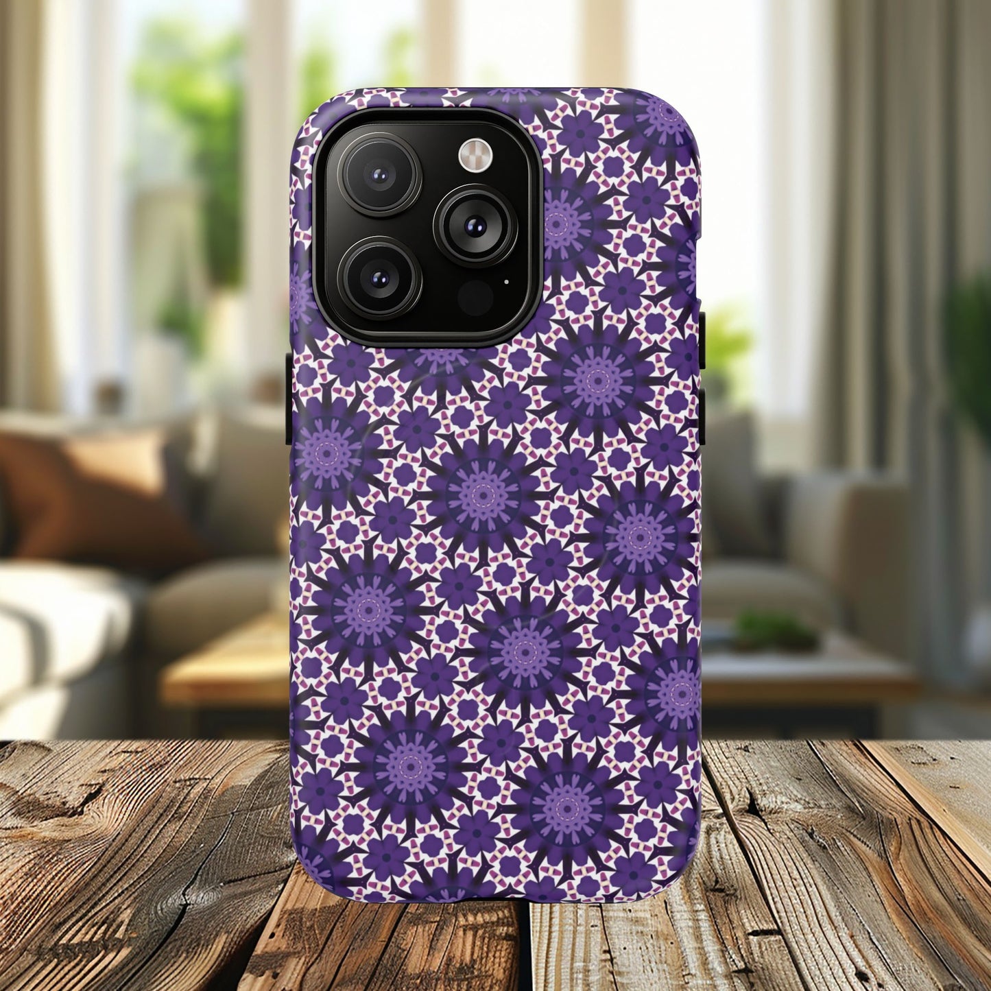 Twilight Petal Mirage Magnetic iPhone Cases, Unique Floral Designs, Tough Protection, Gift for Her, iPhone Accessories, Custom Cases