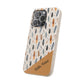 Personalized Whispering Feathers Samsung and iPhone Biodegradable Case, Custom Name Case.