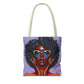 Afro Luxe Glow Tote Bag