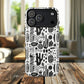 Abstract Monochrome Tough Magnetic iPhone Cases, Stylish Phone Cover, Durable Phone Protector, Modern Tech Accessories, Unique Gift Ideas