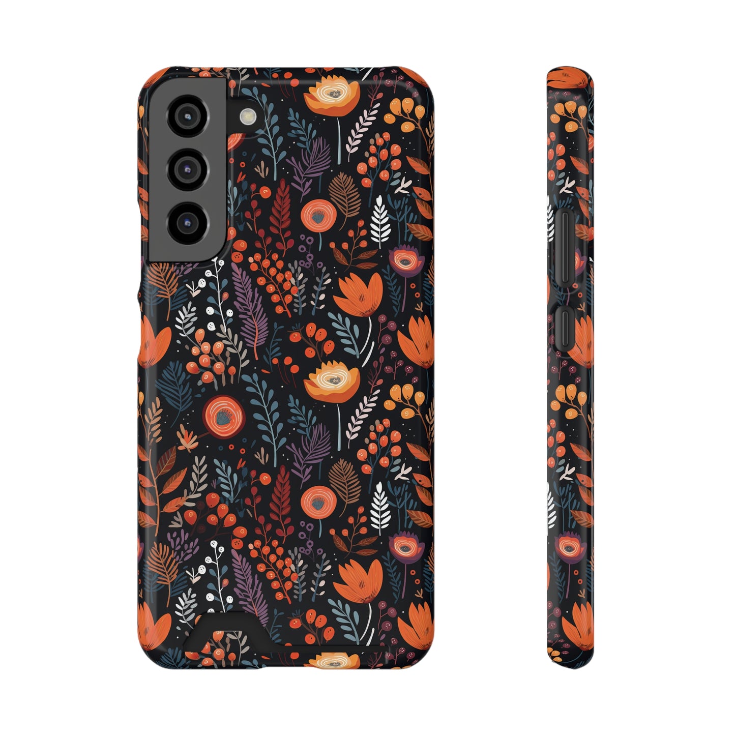 Autumn Bloom Samsung and iPhone Case With Card Holder